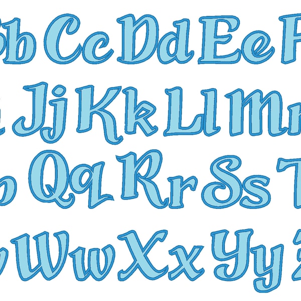 Script Applique Font Etsy