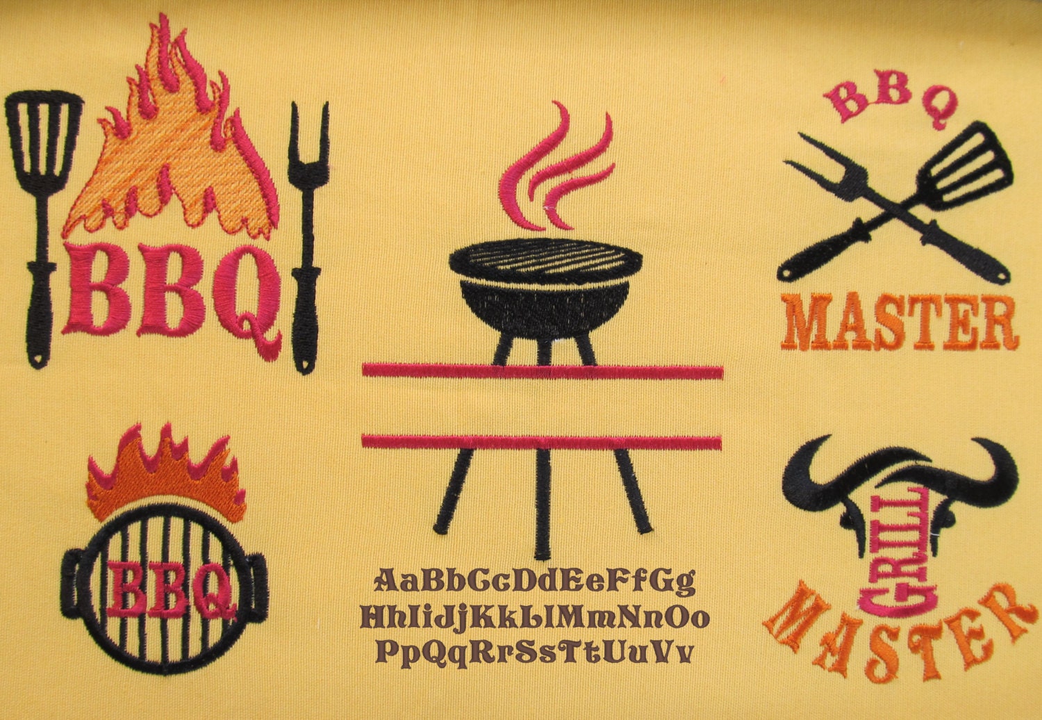 BBQ apron for men embroidery barbecue quotes machine embroidery designs for towels aprons