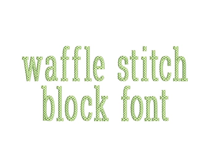 Block Narrow Font waffle textured fill stitch alphabet letters and numbers machine embroidery designs many sizes 1.2 to 6.3in monogram, BX