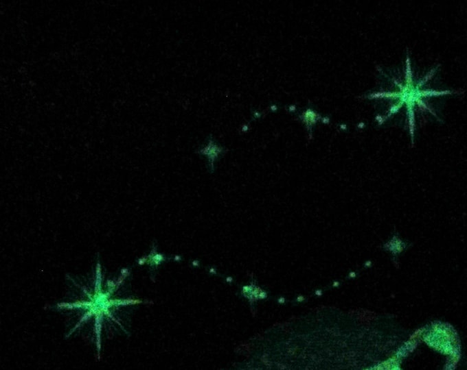 Falling stars 3 types multiple sizes - glow in the dark theme - embroidery machine designs, add-ons, many sizes