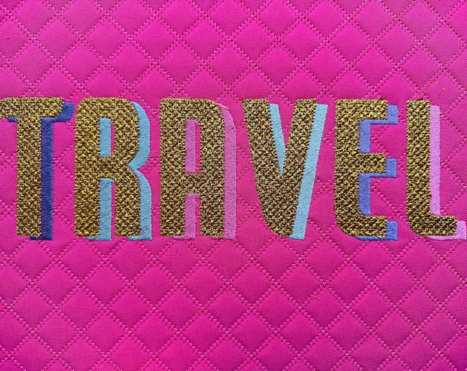 Glitter Shadow Font HTV vinyl embroidery glitter vinyl alphabet letters Sparkling effect machine embroidery designs sizes 1.8 up to 3.6in BX