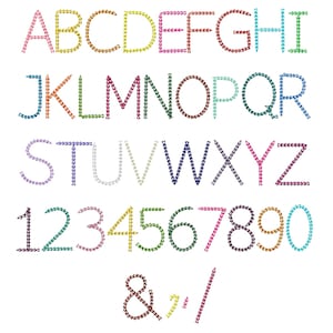 Quick Light Stitch Chain FONT Machine Embroidery Designs in Assorted ...