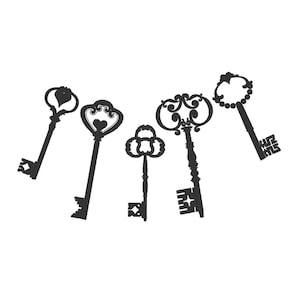 Zestaw 5 rodzajów pojedynczych pilników do projektów w stylu steampunk, wzorów haftu maszynowego i naszywek filcowych ITH w tamborku