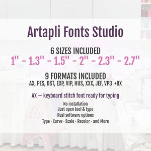 Quick Light Chain Stitch — Alphabet sizes (1)