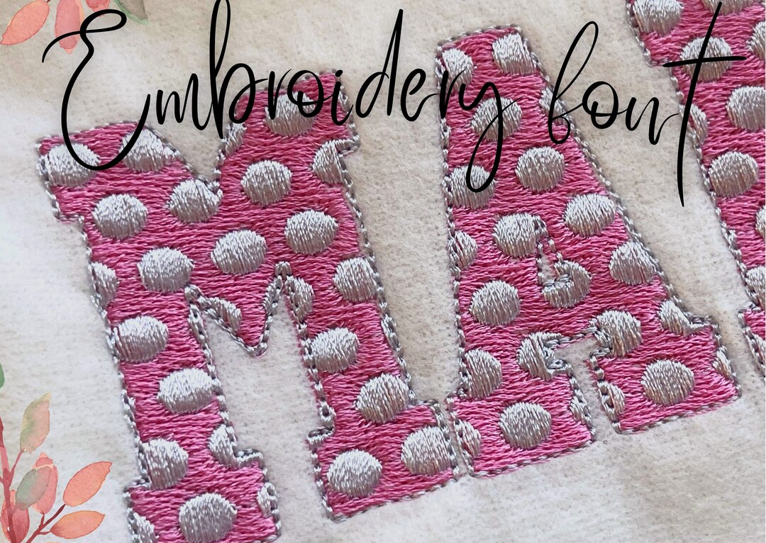 Polka Dot Minnie Mouse Font Machine Embroidery Designs Circles Mini ...