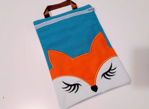 Fox Face Zip Bag, Envelope ITH, Pocket, ITH, Bag, Zip Bag Fox Face Zip Bag, Envelope ITH, Pocket, ITH, Bag, Zip Bag