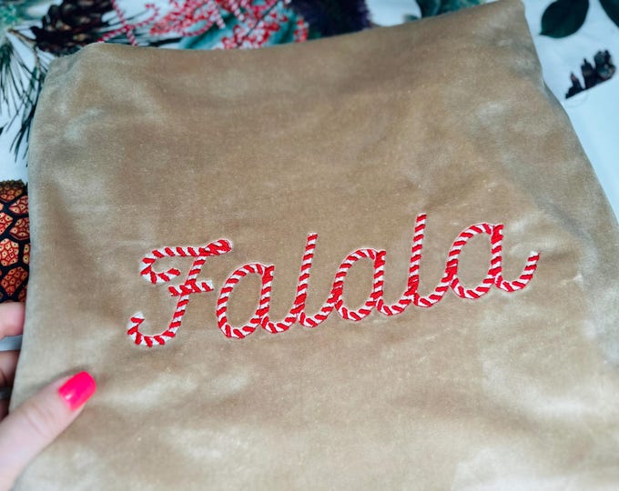 Candy Classy FONT candy cane stitch 2 colors alphabet letters numbers Christmas monogram machine embroidery designs sizes 1.6 up to 3.4 in