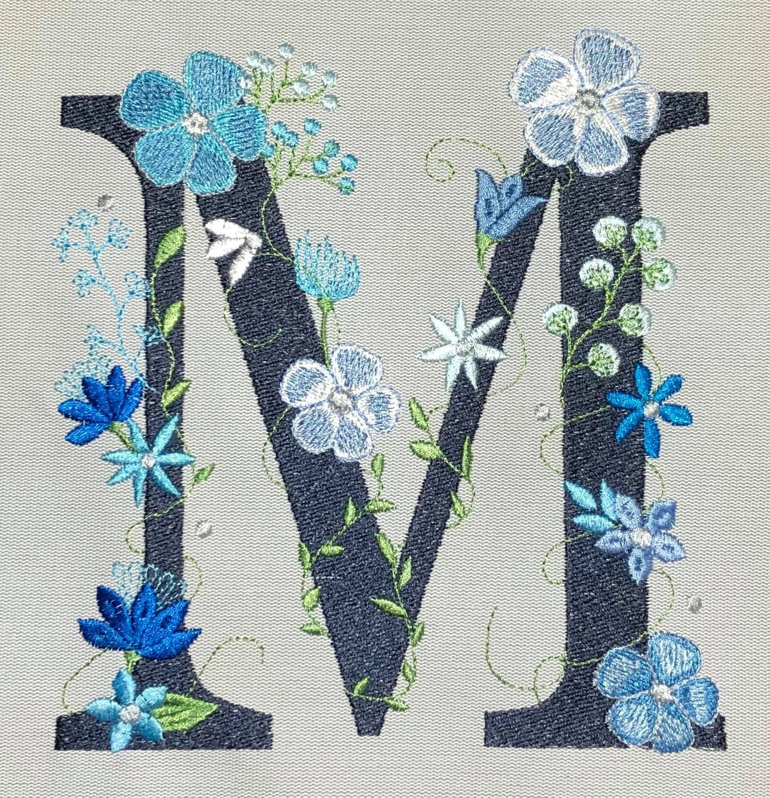 Flower Monogram - Calligraphy By illushvara