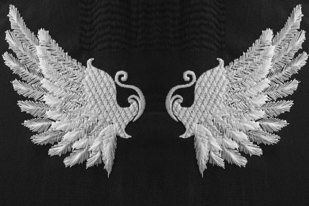 Angel Wings Machine Embroidery Designs in Assorted Sized and Embroidery ...