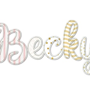 BKl inklusive! Free Edge Rizzy Applikation Alphabet Schrift Maschinenstickerei Designs verschiedene Größen 1,3, 2, 3 bis 5 &quot;Groß-, Kleinbuchstaben-Schrift