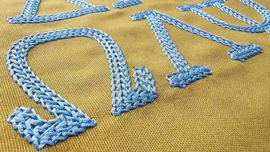Chain Fill Hand Stitch Effect Greek FONT Chain Stitch Greek Alphabet ...