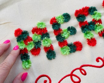 Circle Fringed FONT alphabet letters machine embroidery designs in assorted maxi sizes kids girly pretty fluffy letters, BX