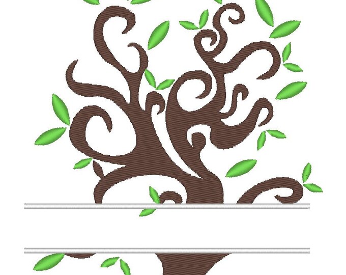Family tree and mini font - machine embroidery designs - for hoop 4x4, 5x7, 6x10 INSTANT DOWNLOAD