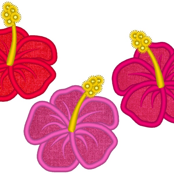 Akira Embroidered Hibiscus