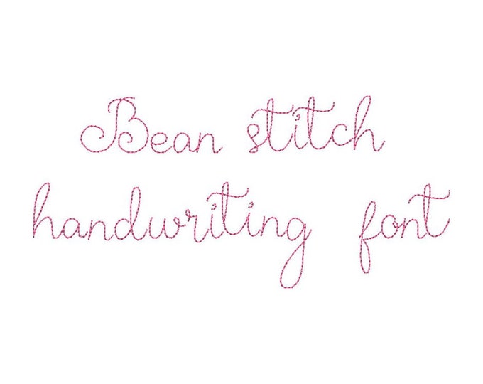 Handwriting Font mini micro alphabet letters, line bean stitch, machine embroidery designs assorted sizes uppercase lowercase, BX included