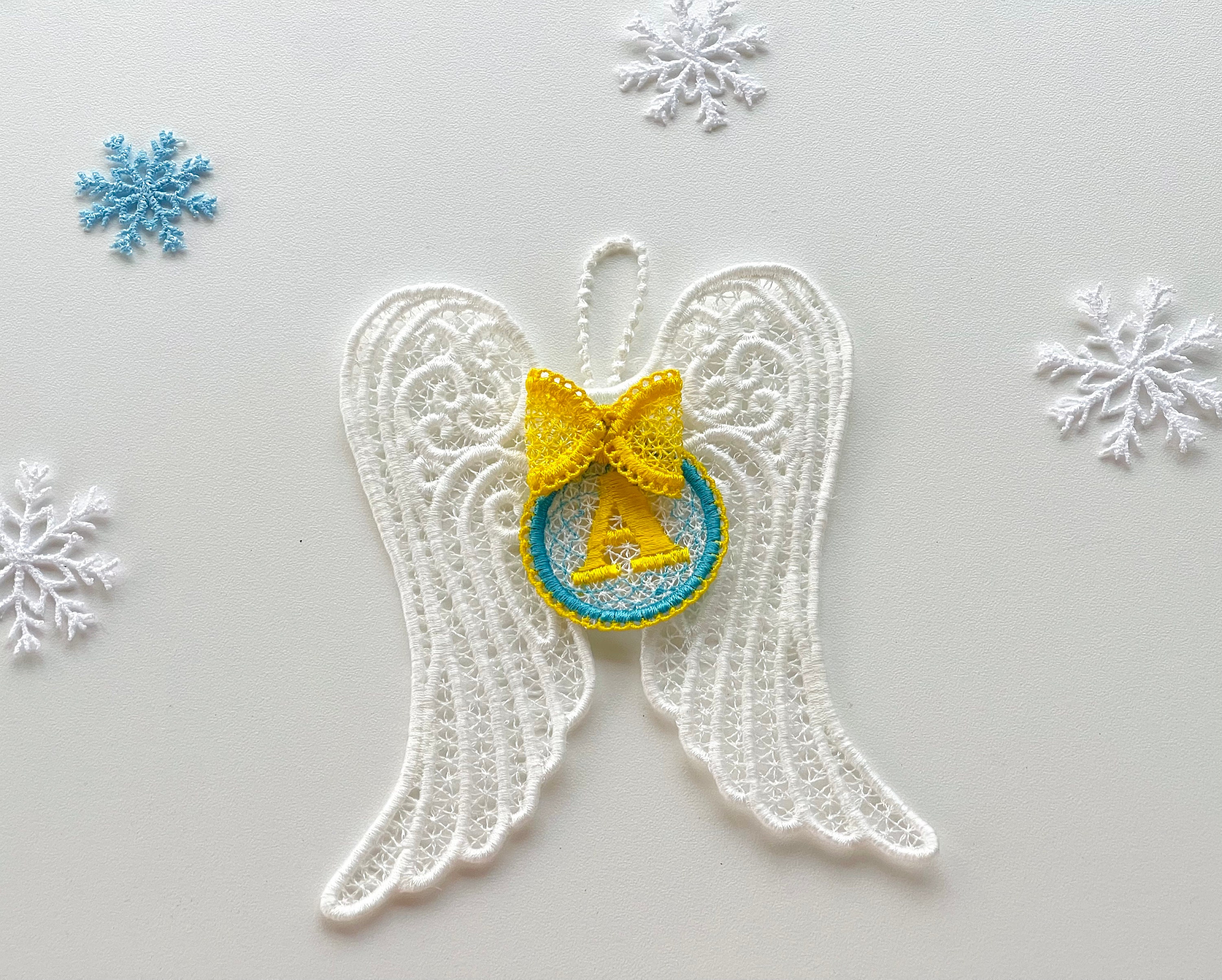 2024激安通販 Monogram A-Z Set Full Hanger Bow with FSL Wings Angel Name ワンピース