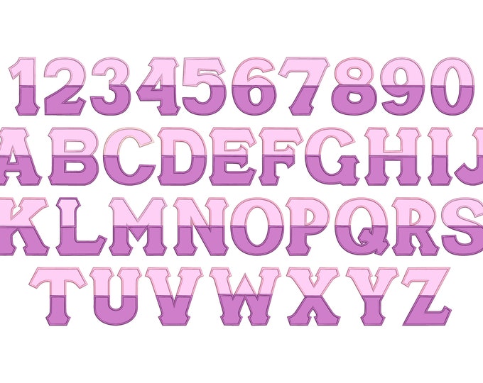 Split font English alphabet and numbers with Greek sororities whole alphabet classic satin applique BIG SET machine embroidery designs, BX!