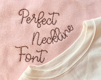 Quick light bean stitch Thin Line FONT mini sizes machine embroidery designs handwritten alphabet letters kids name or saying, BX included