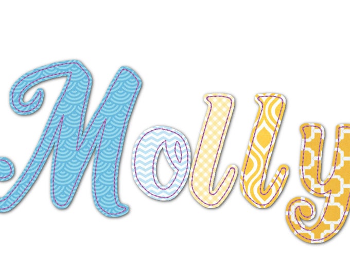 BX included! Free Edge Raggedy Applique Alphabet script Font machine embroidery designs many sizes 1.2, 2, 3 up to 6in uppercase lowercase