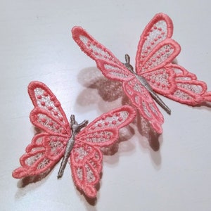 Cute FSL Butterfly Dimensional Free Standing Lace Machine Embroidery ...