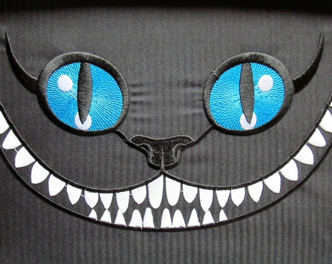 The Cheshire Cat machine embroidery designs - download 4x4, 5x7 and 6x10