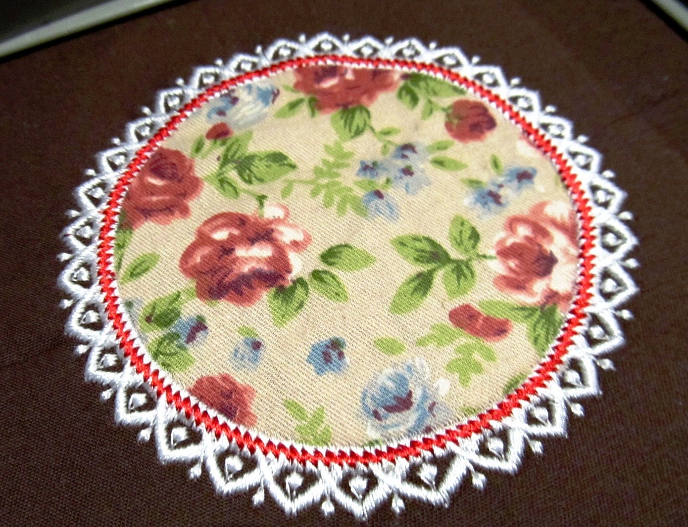 Flowers Applique Set Hand Stitch Machine Embroidery De