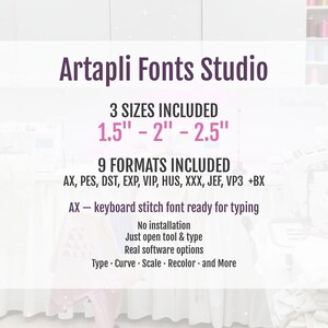 Fringed Font Haley — Alphabet sizes (1)