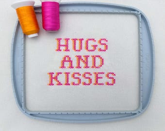 Cute Cross Stitch Shadow Font machine embroidery designs Alphabet Monogram letters numbers classy Block style mini sizes 0.6 up to 1.2 in BX