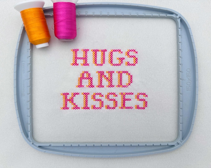 Cute Cross Stitch Shadow Font machine embroidery designs Alphabet Monogram letters numbers classy Block style mini sizes 0.6 up to 1.2 in BX