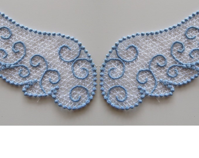 FSL, Free standing angel wings embroidery designs 4x4  Used with water soluble stabilizer