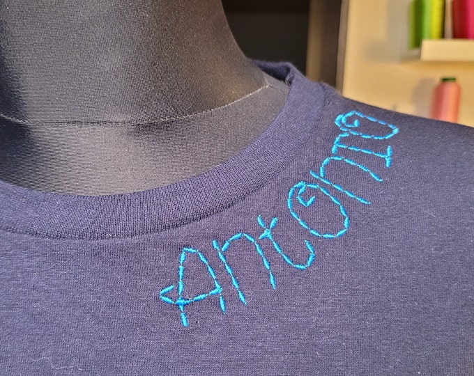 Hand effect stitch FONT machine embroidery designs in assorted mini sizes alphabet letters, playful kids seed bean stitch name, BX included