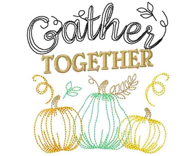 Happy fall Autumn Thanksgiving Kitchen dish towel quotes sayings kitchen towel machine embroidery designs - 4x4, 5x7 INSTANT DOWNLOAD