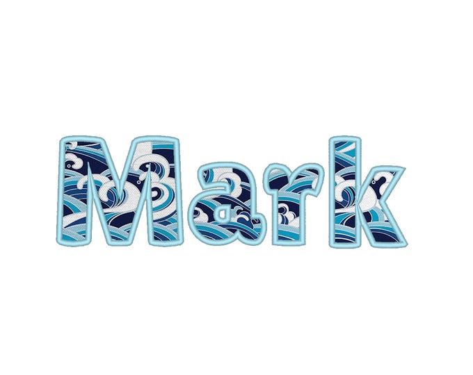 Monogram Font Applique machine embroidery designs wide satin outline alphabet monogram letters numbers many sizes 1.5 up to 4.8 inch, and BX