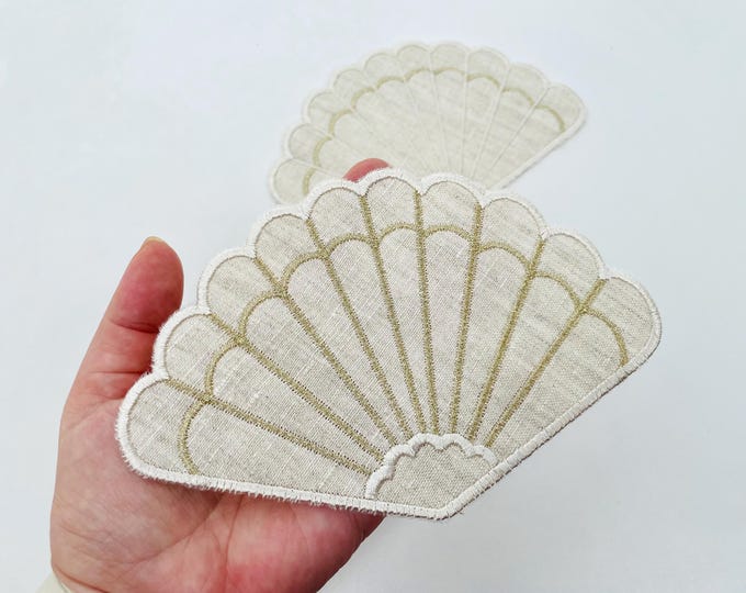 Fan Napkin Coaster Doily Fan shape in assorted sizes simply ITH in the hoop easily machine embroidery designs feminine girls party accessory