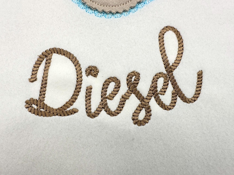 Rope Stitch FONT Machine Embroidery Designs in Assorted Mini Sizes ...