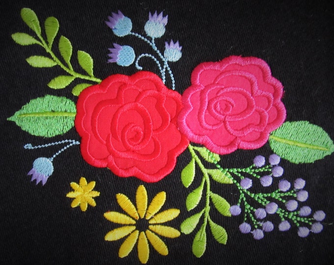 Shabby Chic Flowers, beautiful rose, flower embroidery, simply flowers applique - machine embroidery designs for embroidery  4x4  5x7