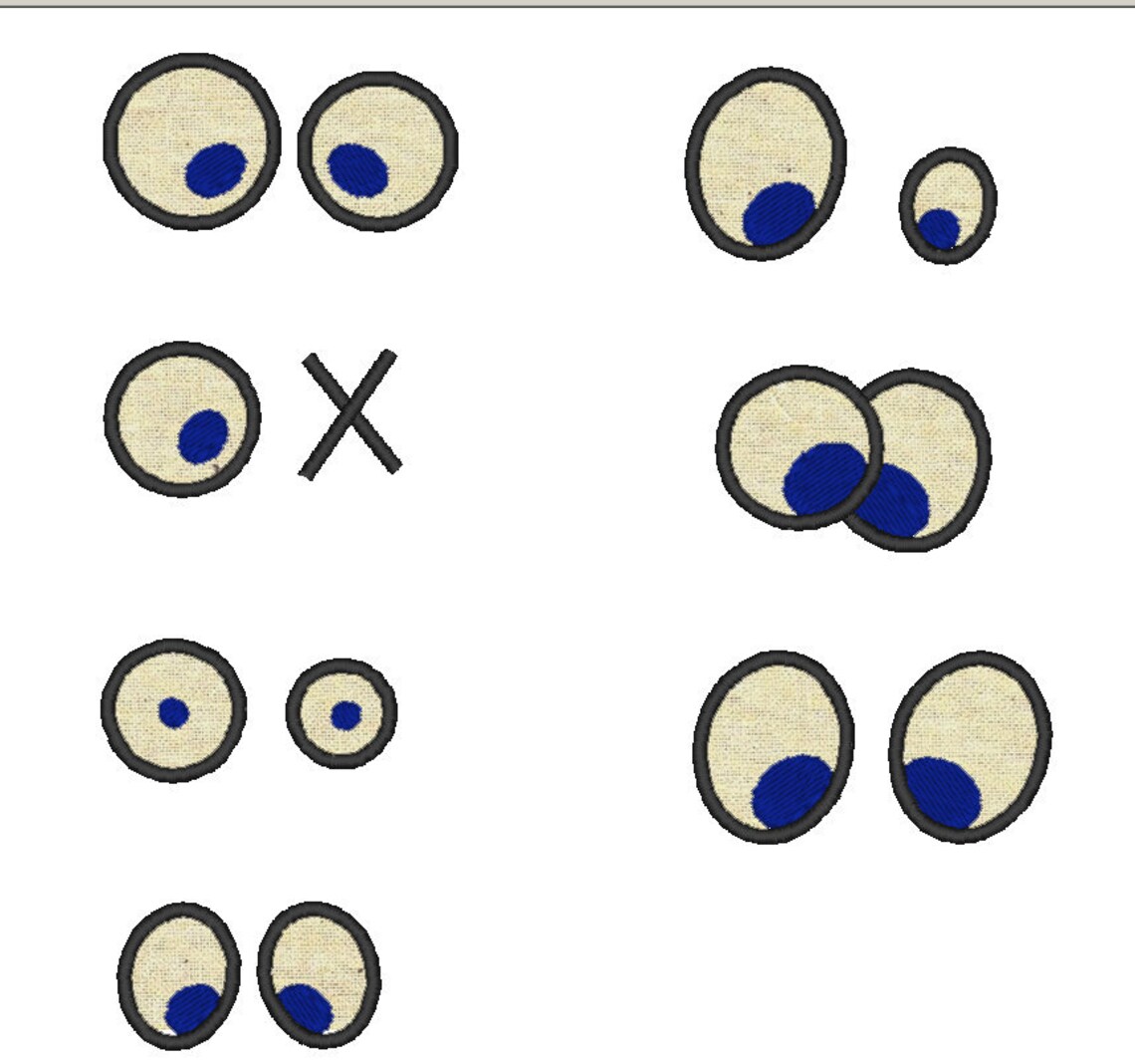 Your Toy eyes INSTANT DOWNLOAD machine embroidery designs Etsy