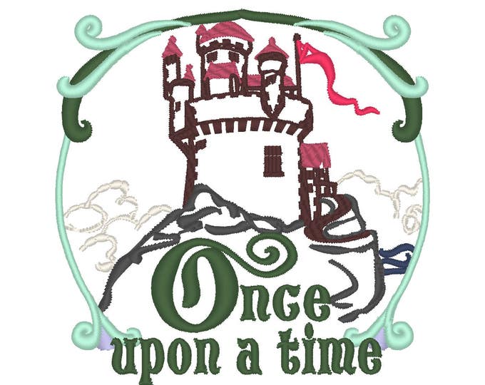 Fairy tale castle - machine embroidery designs - multiple sizes, for hoops 4x4, 5x7 and 6x10