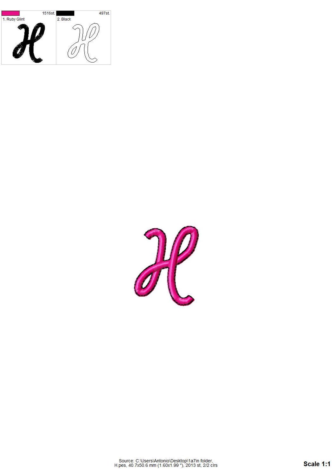 Satin Stitch and Outline FONT Barb Handwritten Script Font Alphabet ...