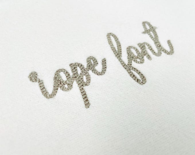 Narrow Mini Rope stitch FONT Burlap Rope textured Alphabet Monogram Machine Embroidery Designs script Cowboy Font mini sizes 1 up to 2 inch