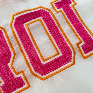 Chain Stitch Varsity Sport Athletic Collegiate Outline