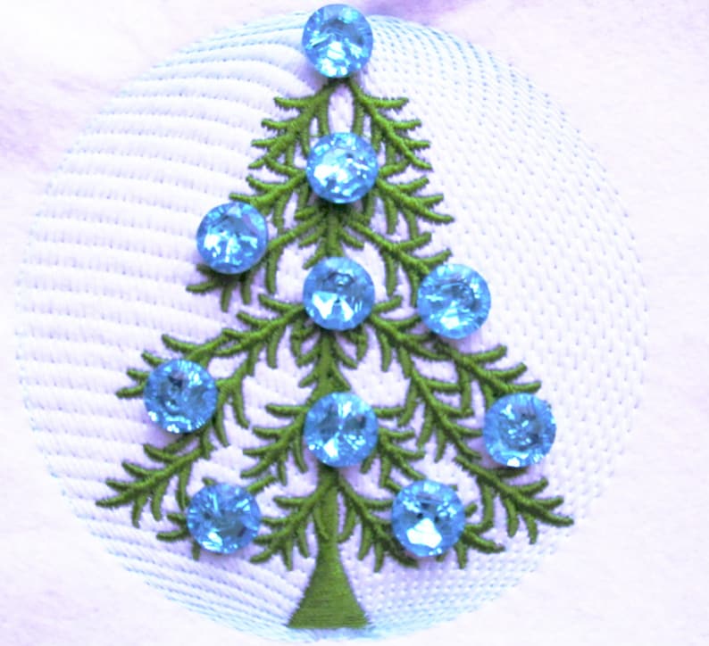 Christmas tree blank file for your creative decoration. Use imagination to decorate it. Bows, crystals, felt, buttons, lace.. 4x4 and 5x7 image 1