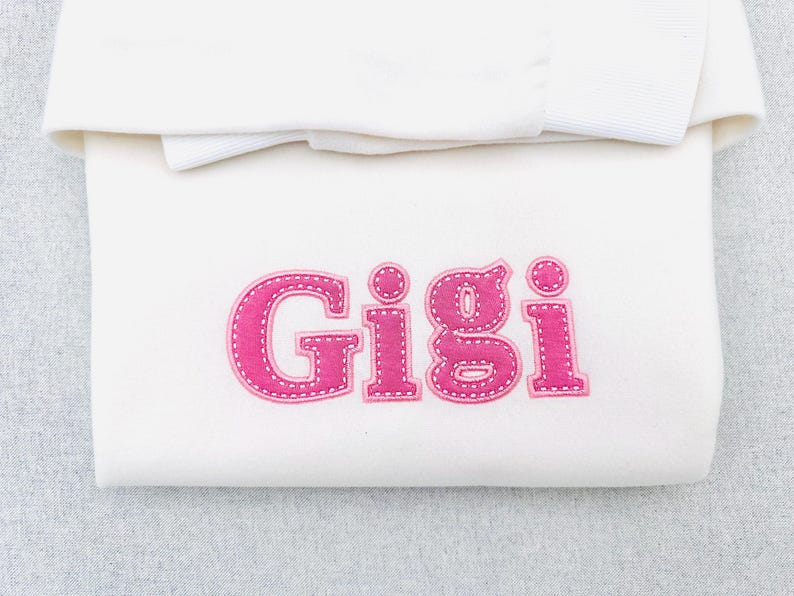 Applique FONT Tilda satin stitch and hand stitch effect 2 outline Alphabet Monogram – Digital File Sample Instant Download By Artapli Embroidery Format PES HUS DST JEF EXP VP3 XXX EXP