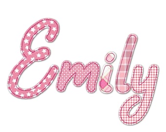 BX included! Free Edge Raggedy Applique Alphabet Font machine embroidery designs assorted sizes 1.3, 2, 3 up to 5 Uppercase, lowercase