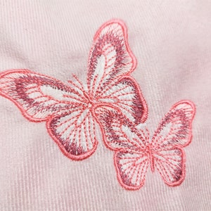 Realistic small light Butterfly SET of 4 designs machine embroidery designs in assorted sizes beautiful delicate summer girly butterfly