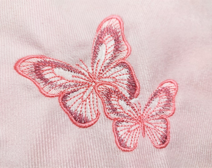 Realistic small light Butterfly SET of 4 designs machine embroidery designs in assorted sizes beautiful delicate summer girly butterfly