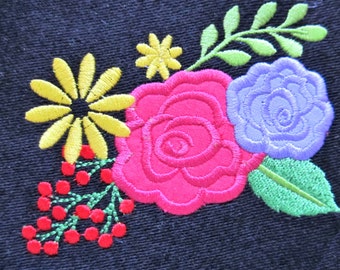 Shabby Chic Flowers, beautiful rose, flower embroidery, simply flowers applique - machine embroidery designs for embroidery  4x4  5x7