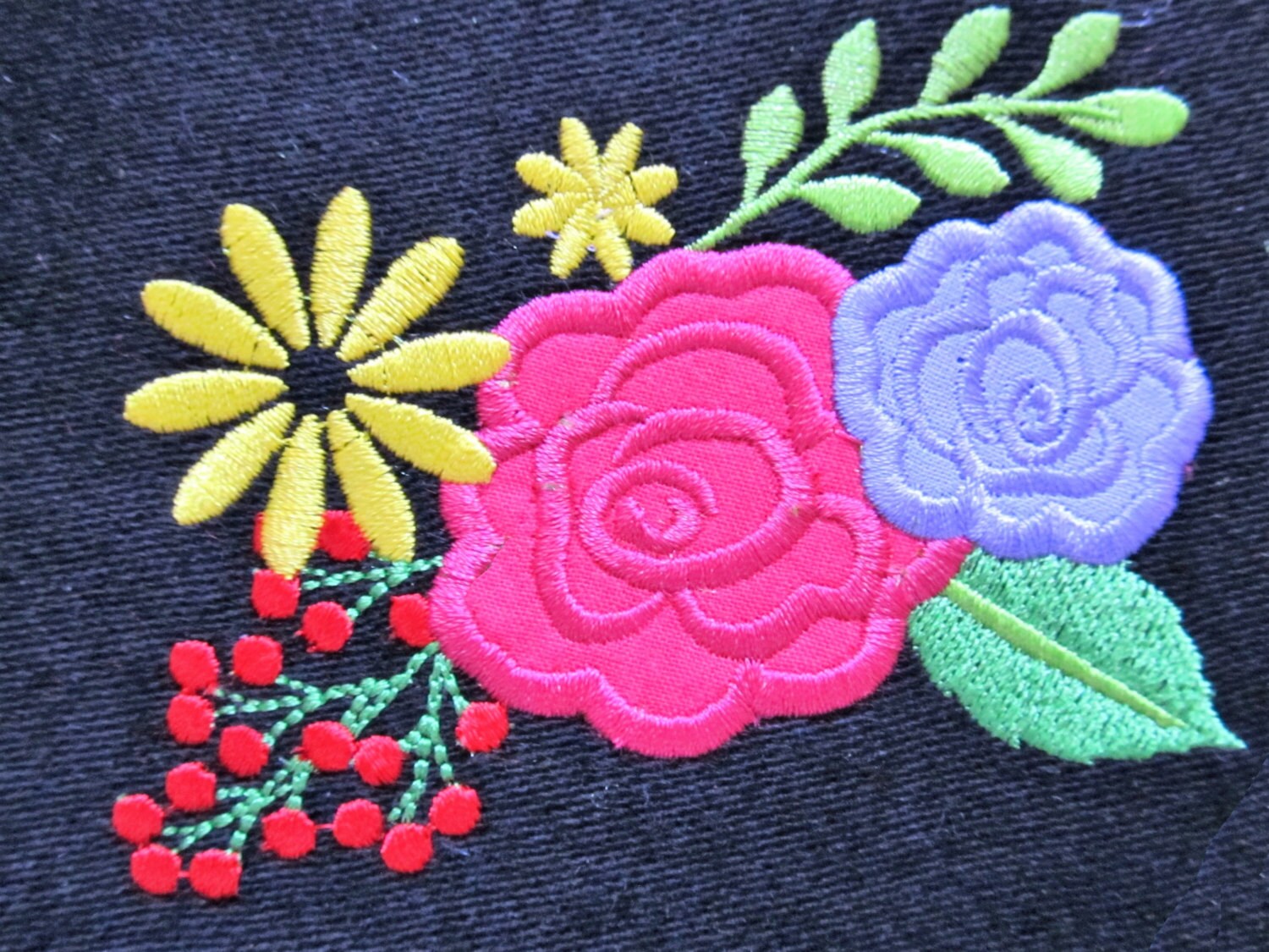 Shabby Chic Flowers, beautiful rose, flower embroidery
