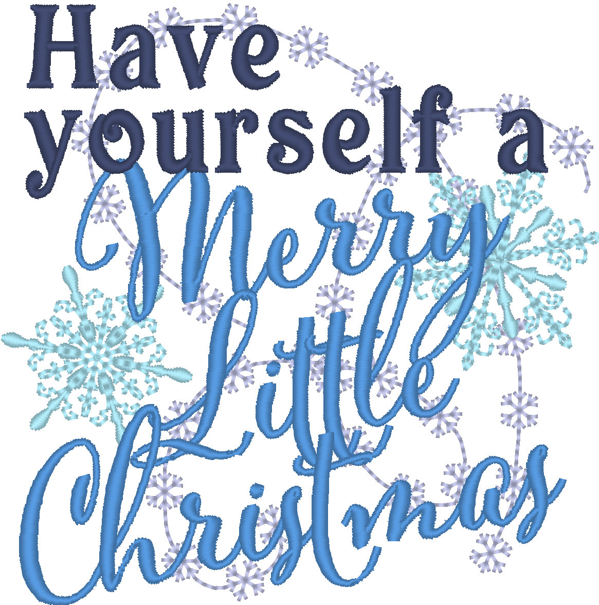 Merry Christmas Snow Quotes Machine Embroidery Designs 4x4 Etsy