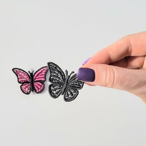 SMALL Butterfly Dimensional FSL Free standing lace machine embroidery designs in the hoop ITH embroidery for hoop 4x4 assorted sizes